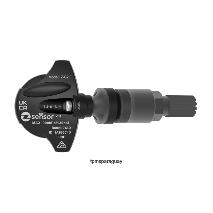 Holden oe sensor tpms de repuesto - oe p/n 95712232, 13598773 frecuencia 433mhz - Sensor TPMS Honda V04B53 vástago de válvula de metal - gris oscuro