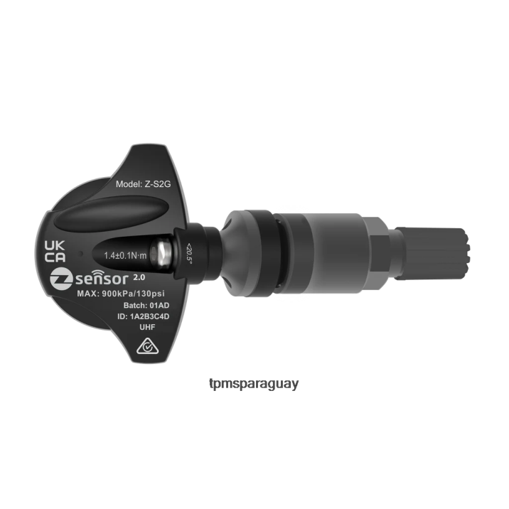 sensor tpms de repuesto para hyundai oe - oe p/n 52933d4100 frecuencia 433mhz - Sensor TPMS Autel V04B407 vástago de válvula de metal - gris oscuro